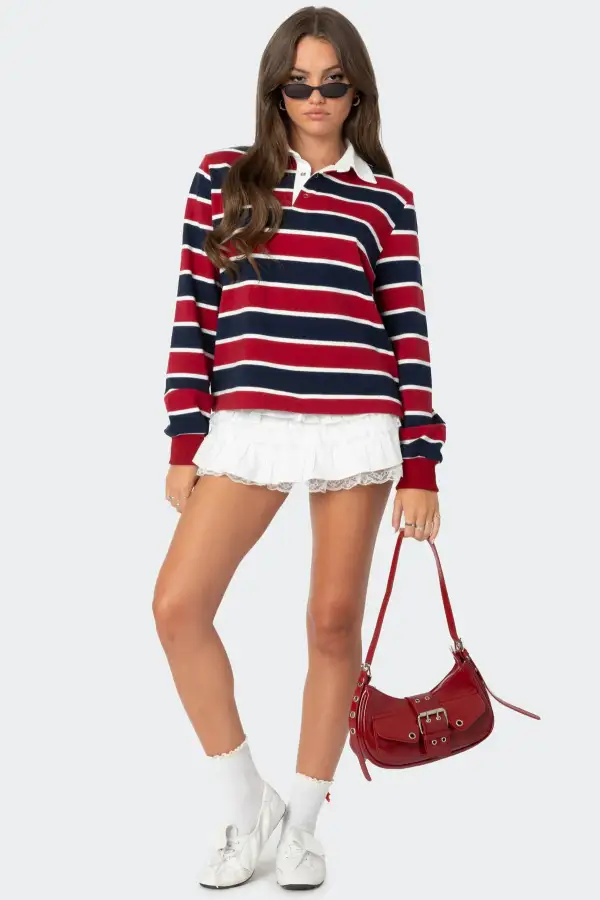 Hanna Striped Collared Shirt