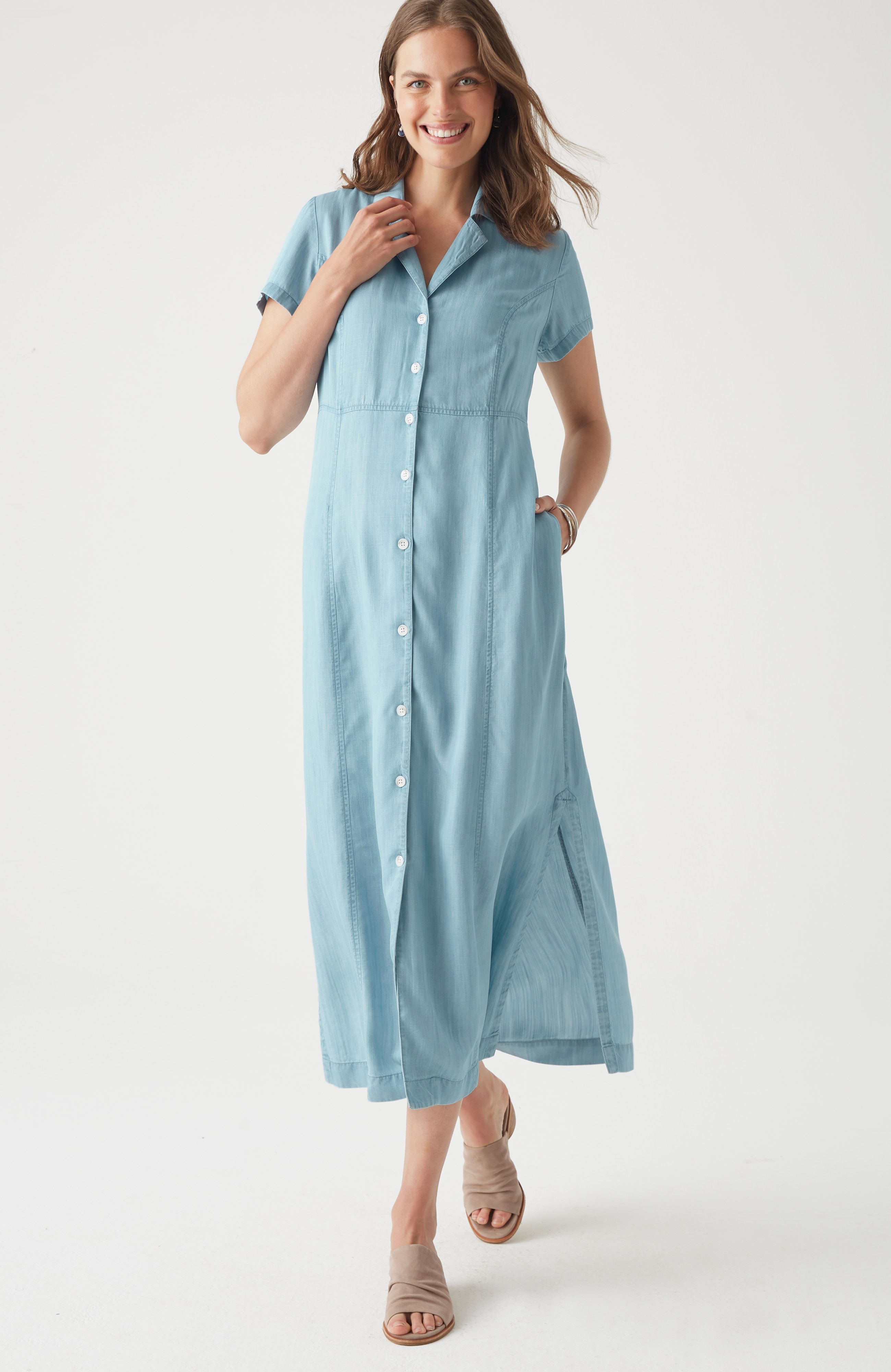 Indigo Shirtdress