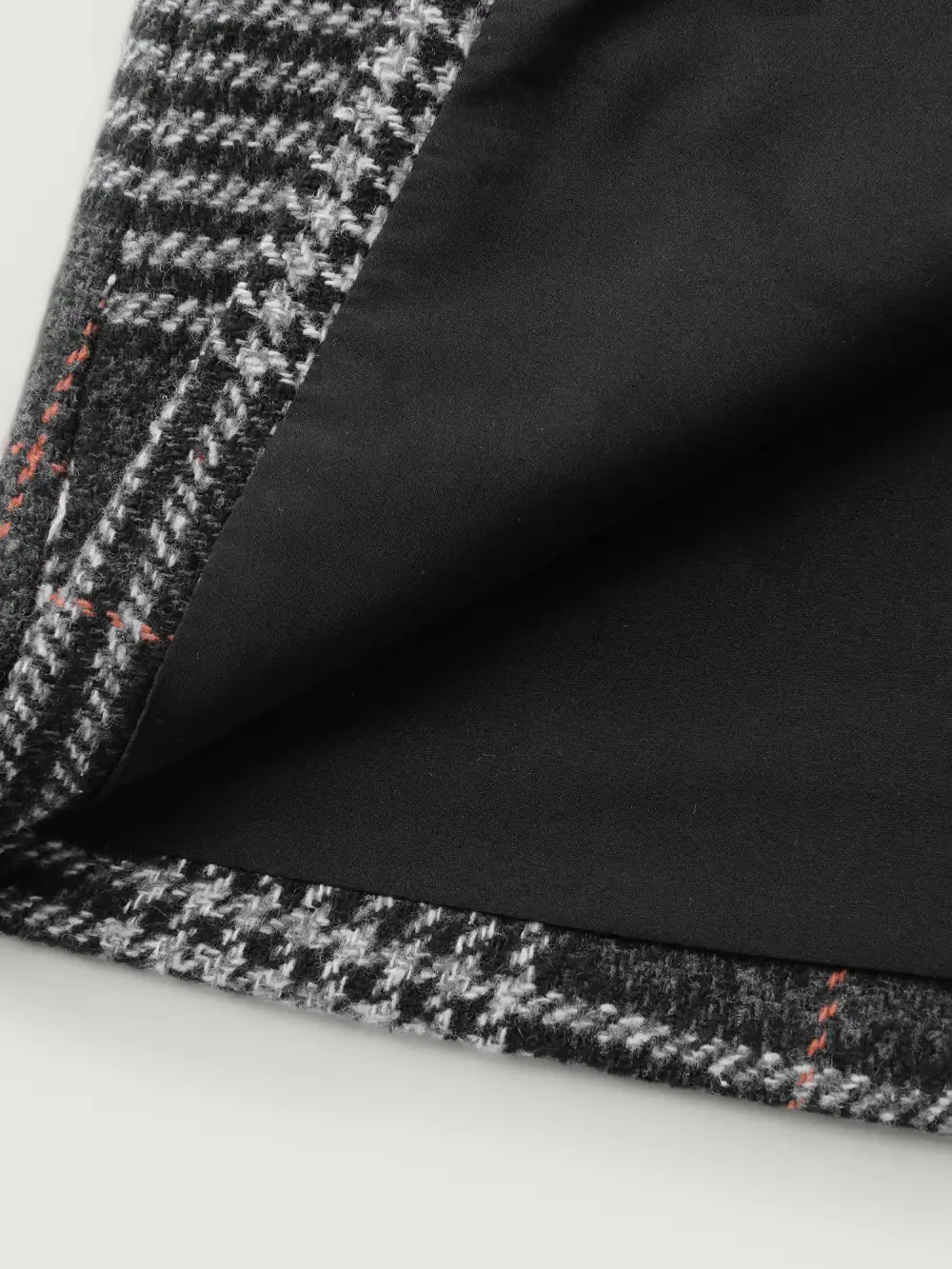 Textured Plaid Pattern Pockets Long Vest