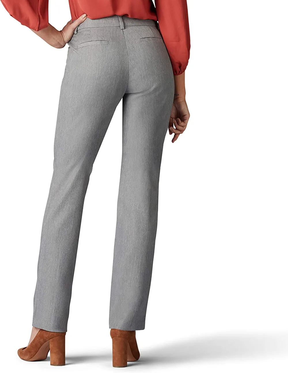 Women's Wrinkle Free Relaxed Fit Straight Leg Pant