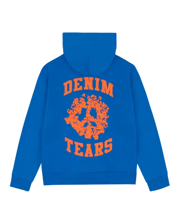Denim University Zip Hoodie Royal Blue