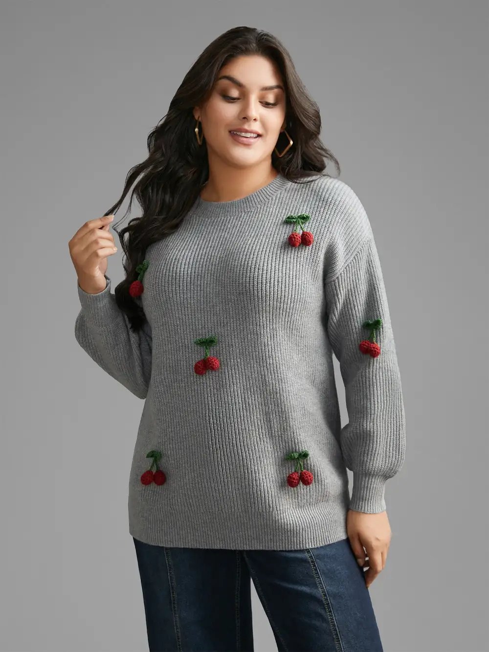 Supersoft Essentials Stereo Cherry Design Pullover