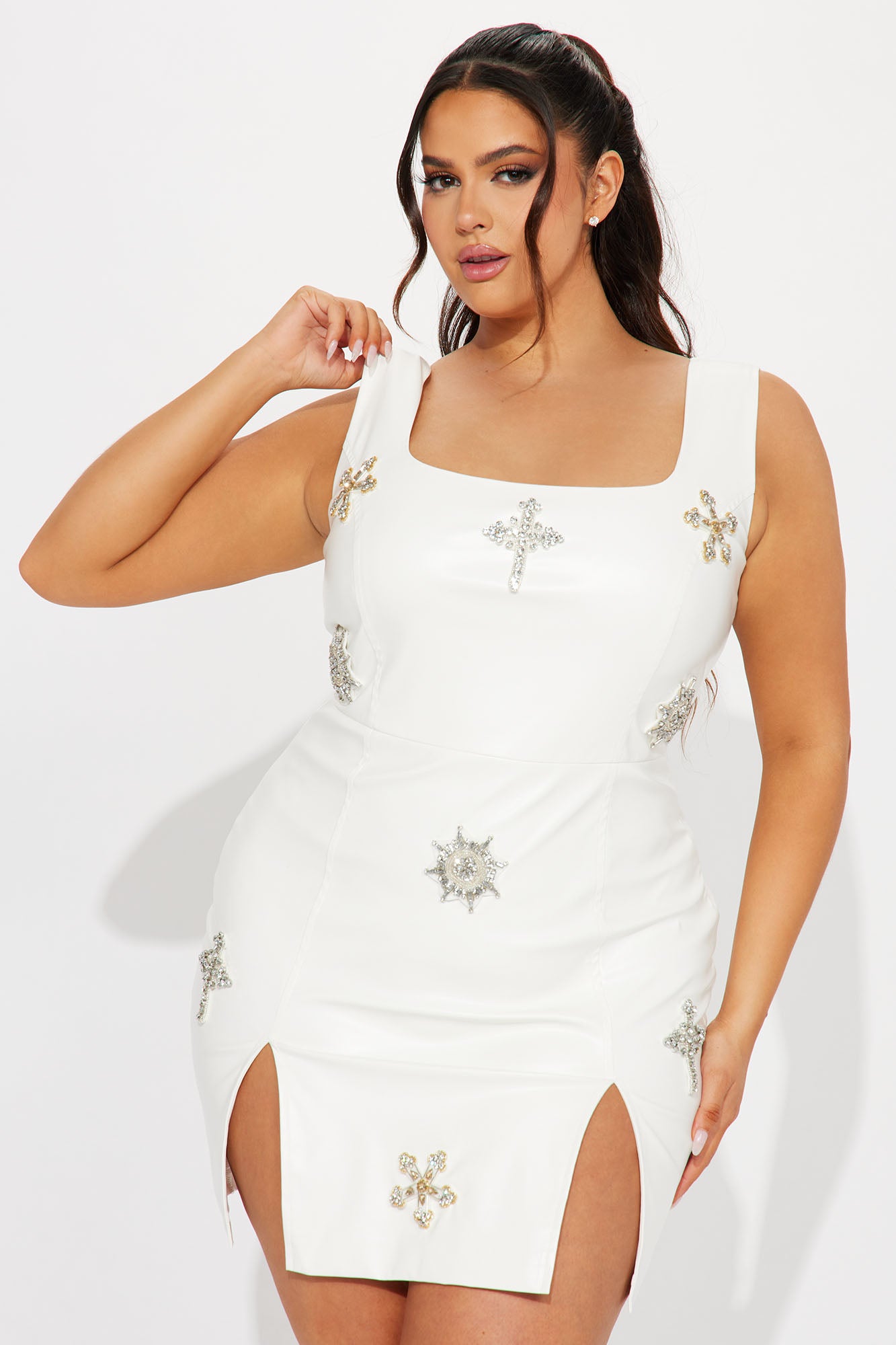 Dazzling Muse Mini Dress - Cream