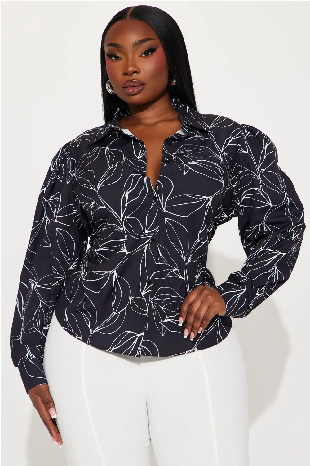Annie Shirt - Black/White