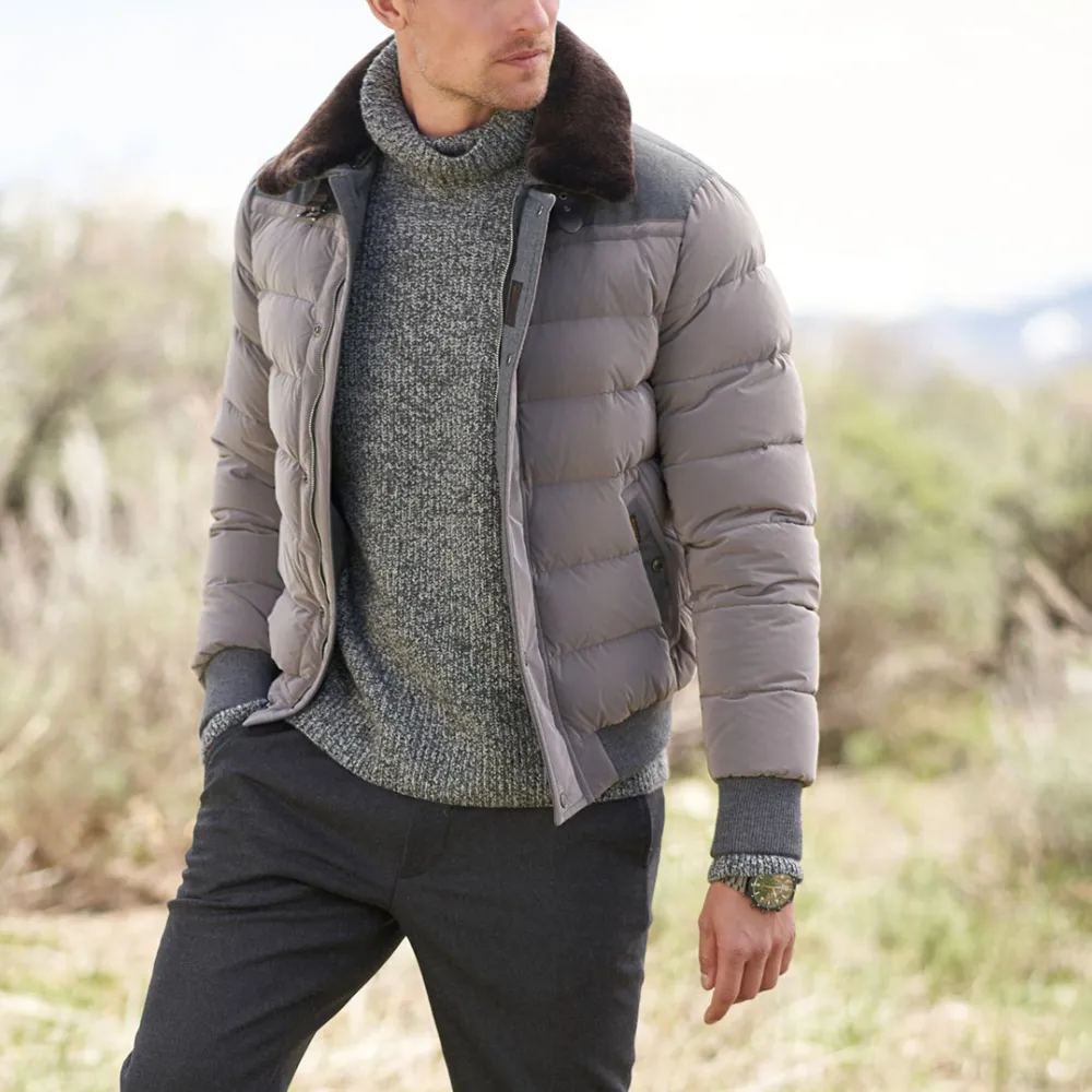 Alpine Nylon Bomber Thermal Jacket