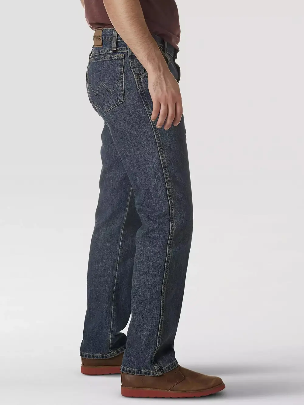 WRANGLER RUGGED WEAR RELAXED FIT MID RISE JEAN IN MEDITERRANEAN