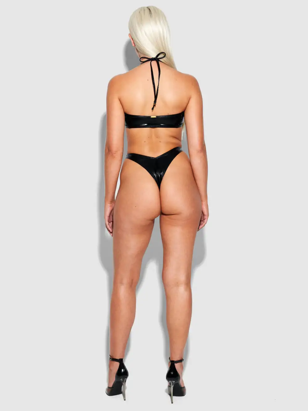 Frederick's Of Hollywood Onyx Swim Tanga Bottom