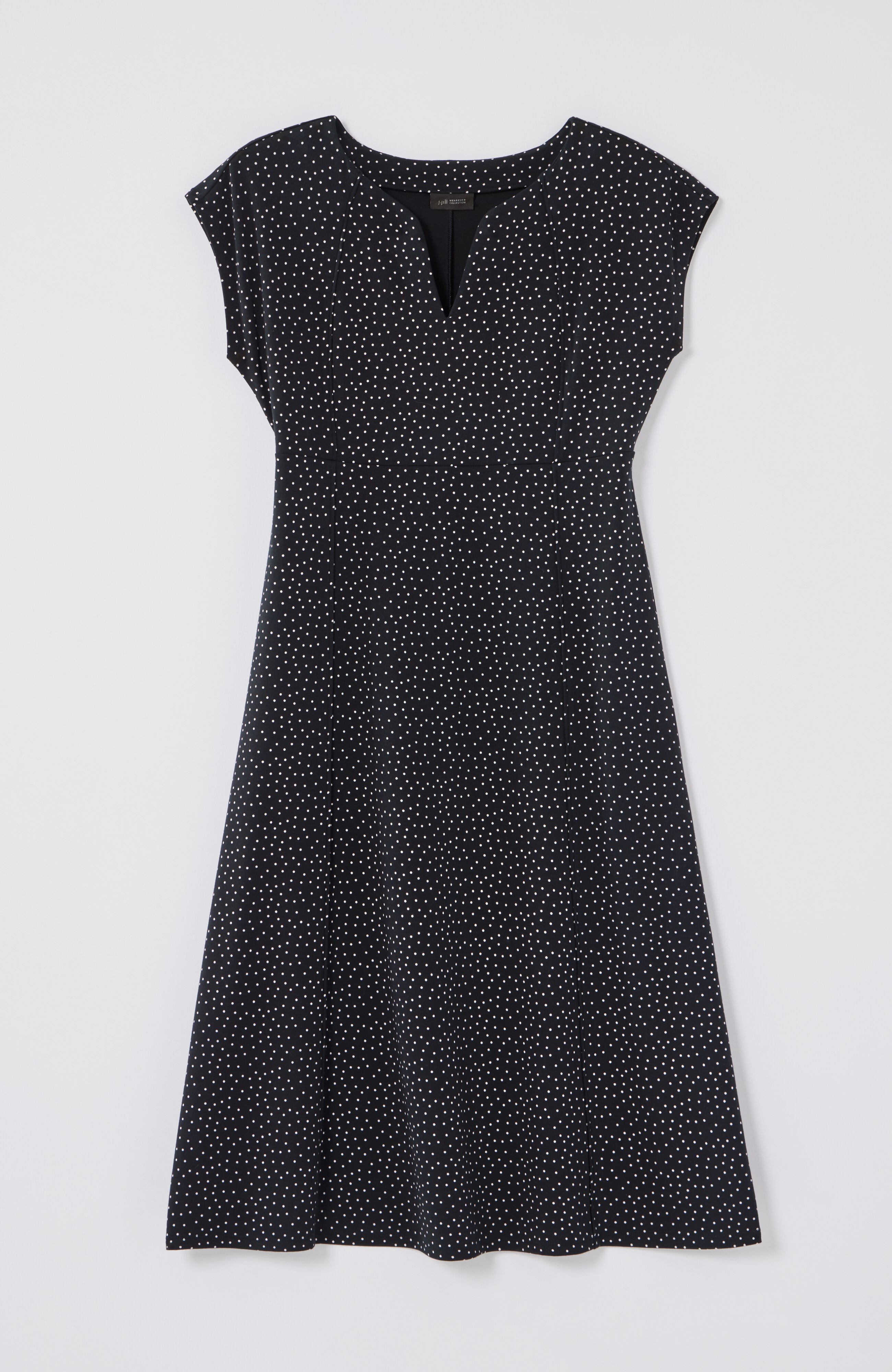 Wearever Seamed Split-Neck Dress