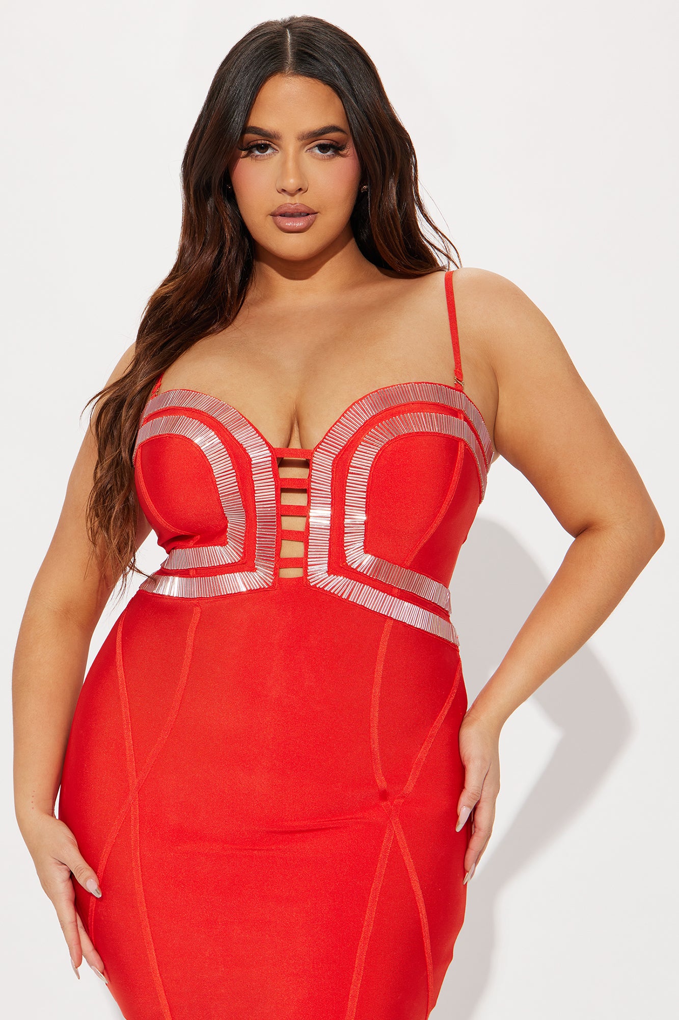 A Fine Time Bandage Mini Dress - Orange