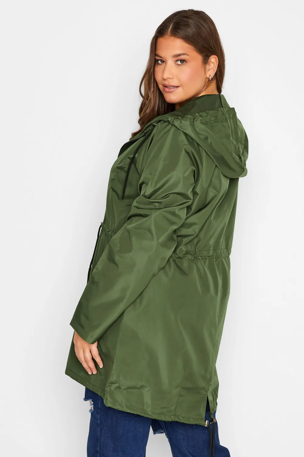 LTS Tall Khaki Green Pocket Parka