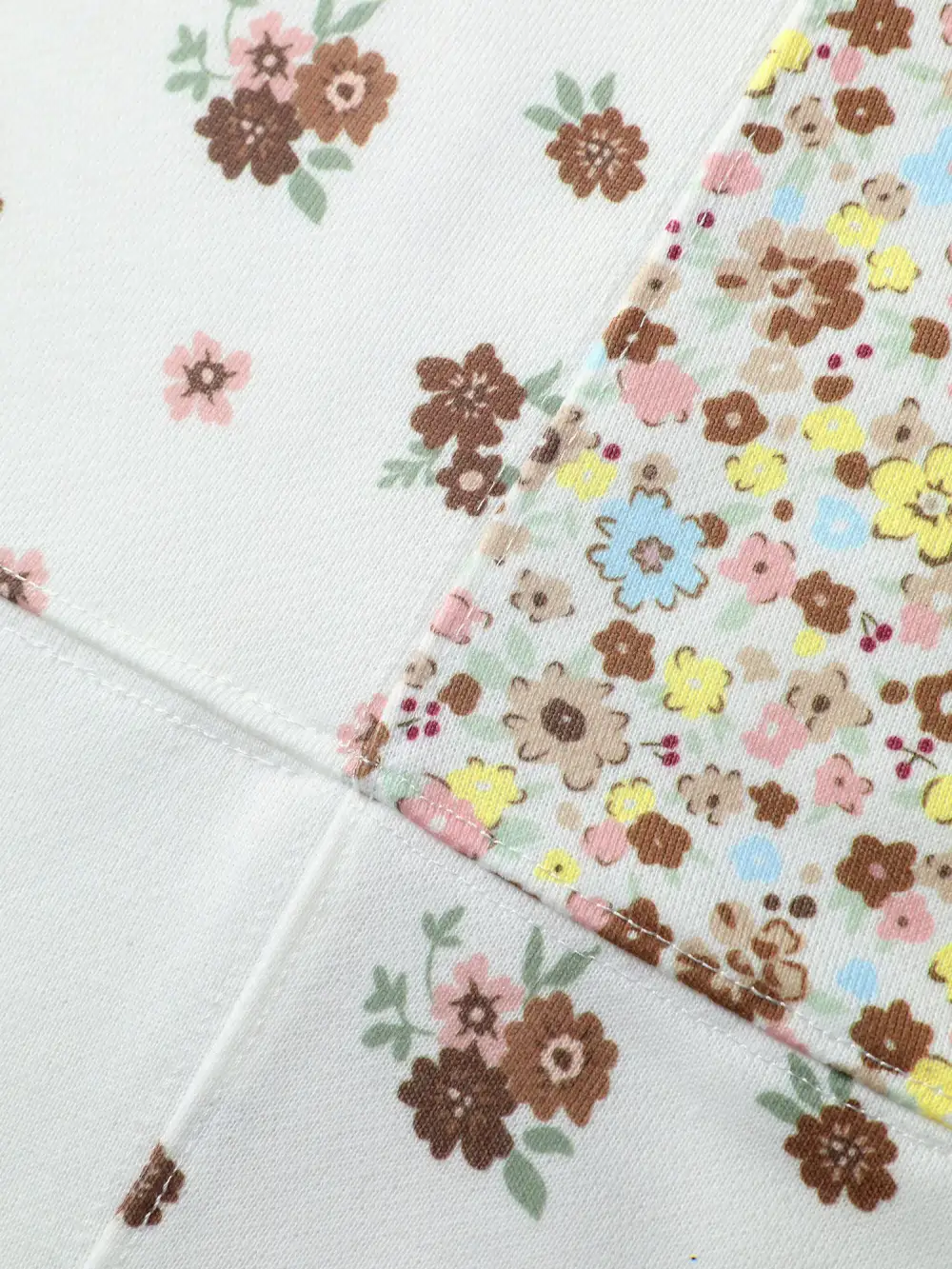 Floral Patchwork Pattern Sweatshirt