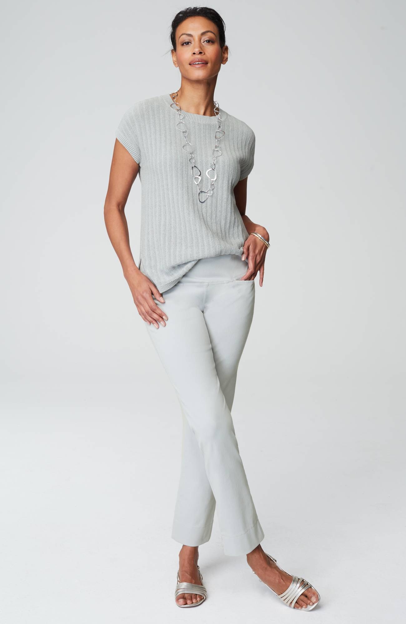 wearever lightweight textured pullover