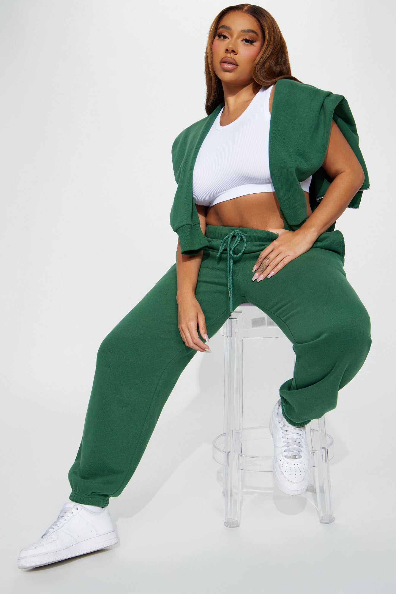 Brianna Jogger Pant Set - Hunter