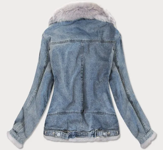 Denim jacket on a teddy bear