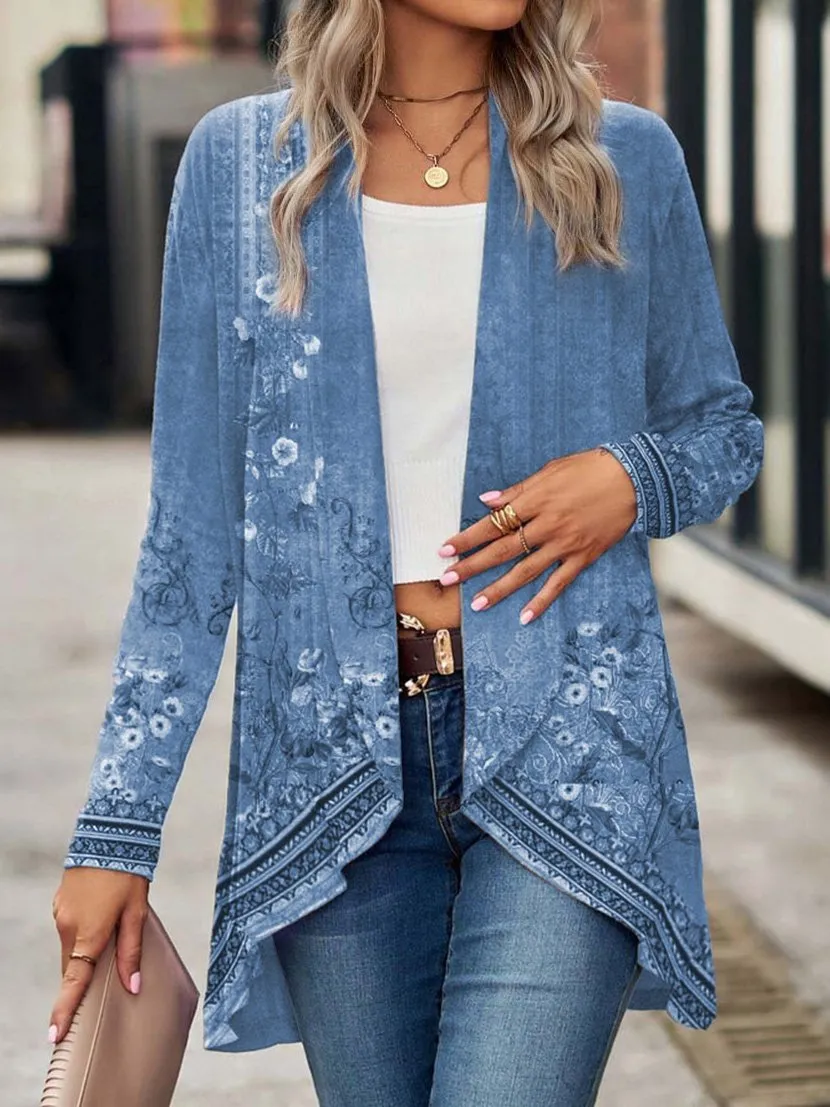Clearance Sale⚡ - Loose Casual Printed Kimono Cardigan