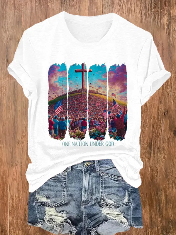 Women'S One Nation Under God T-Shirt