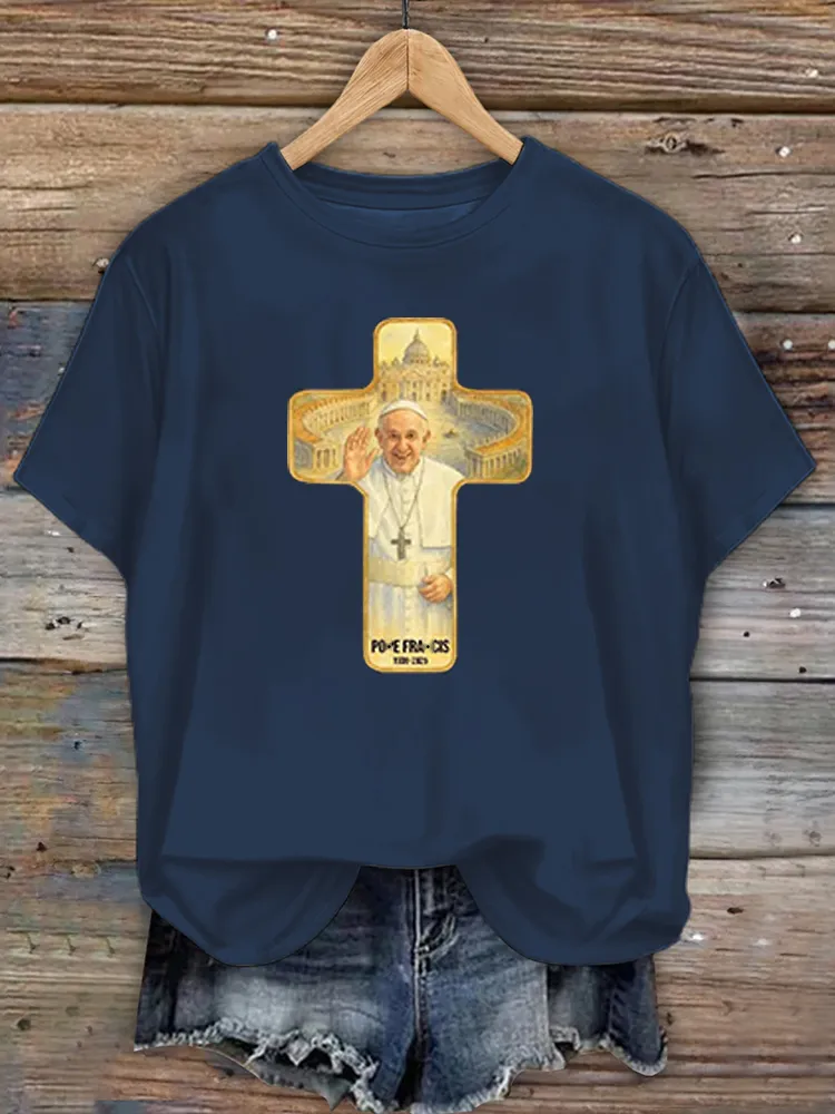 Women's Rip 1936-2025 Print Short Sleeve Round Neck Cotton T-Shirt