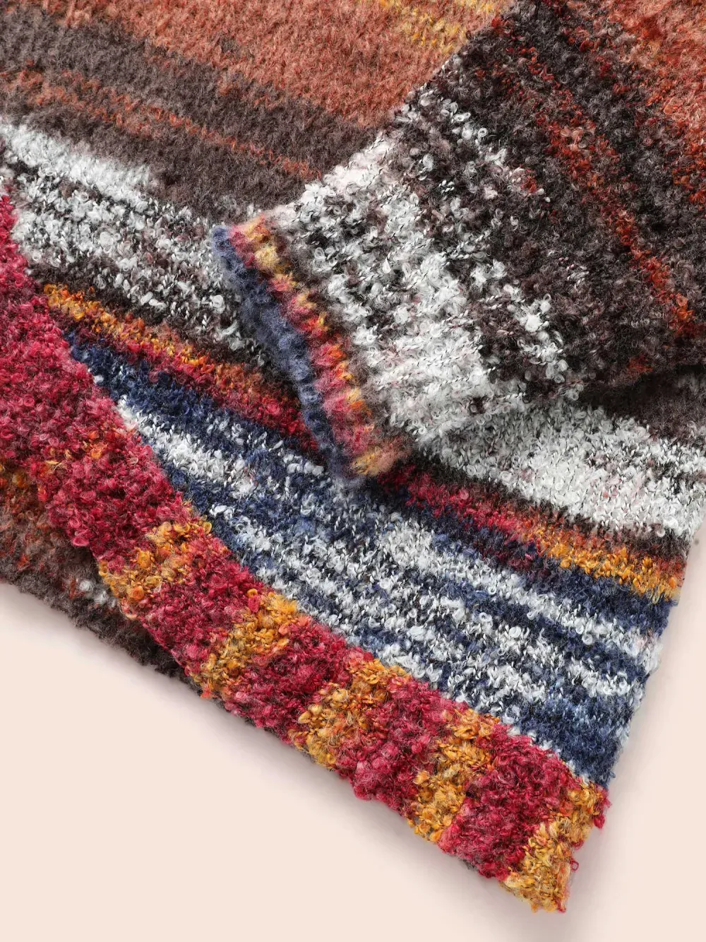 Ombre Open Front Curved Hem Cardigan