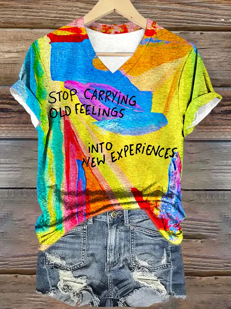 Women'S Stop Carrying Old Feelings Into New Experiences T-Shirt
