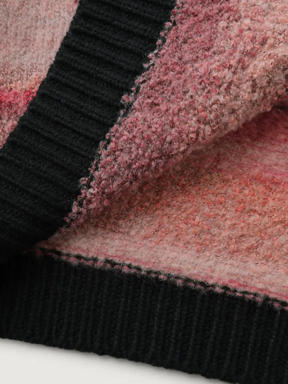 Heather Pockets Contrast Open-Front Cardigan