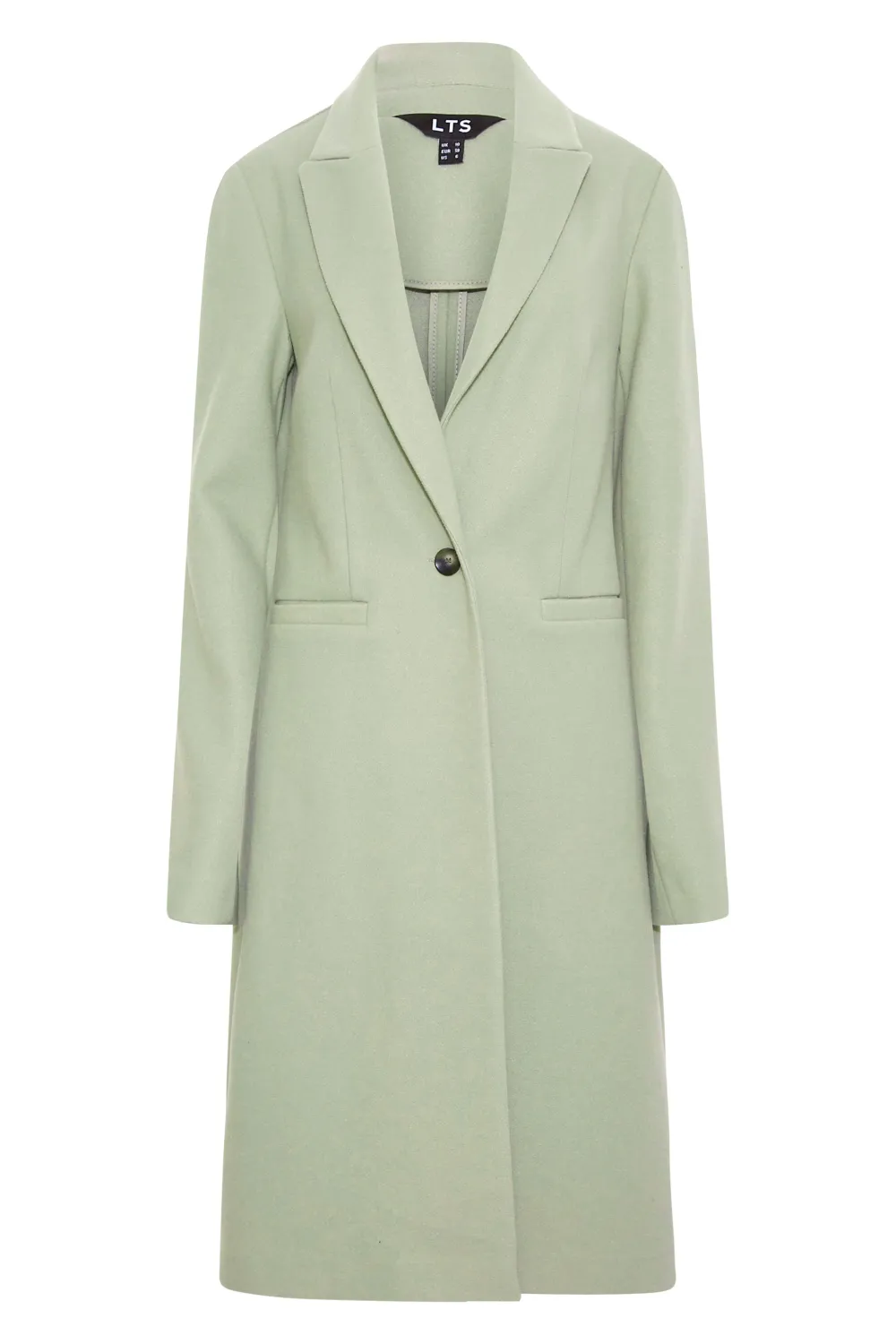 LTS Tall Blush Pink Midi Formal Coat