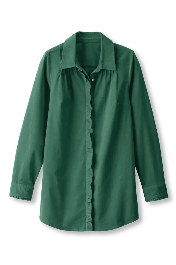 Stretch Cord Long Sleeve Big Shirt