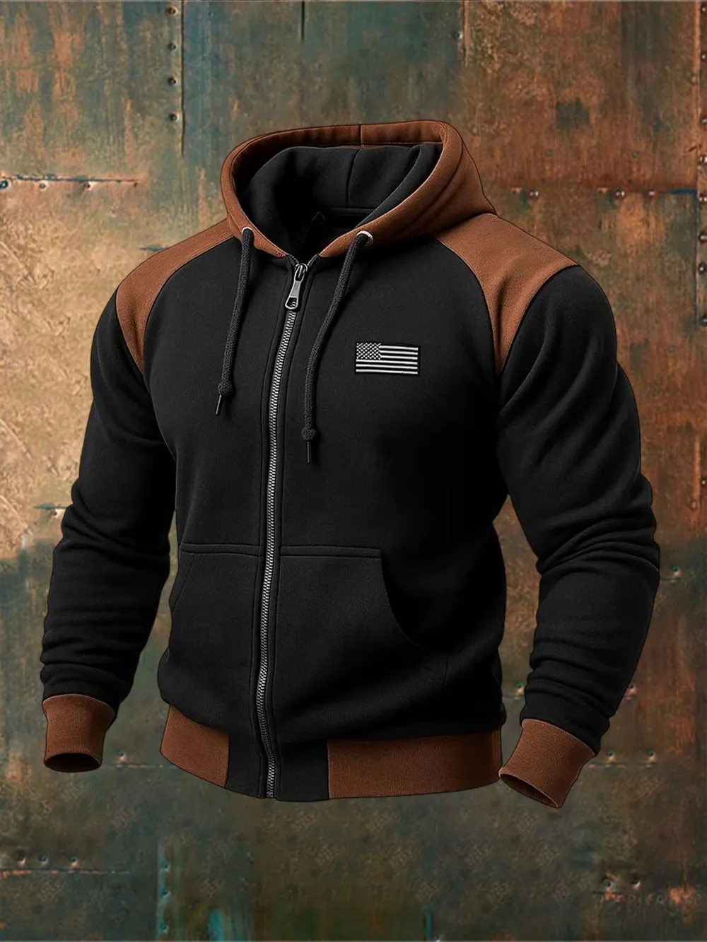 Men's Retro National Flag Print Sweatshirt