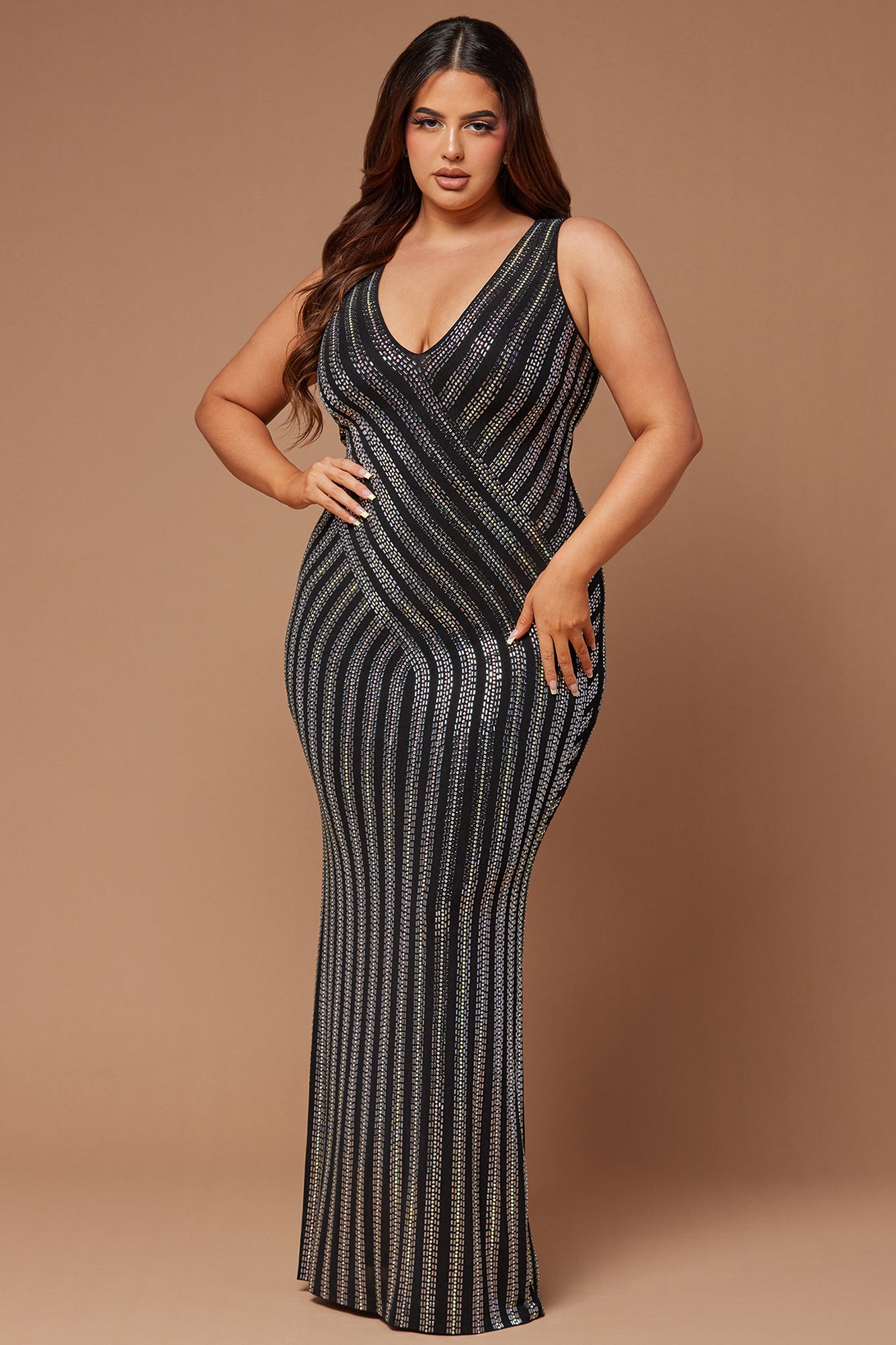 Lyric Embellished Maxi Dress - Black