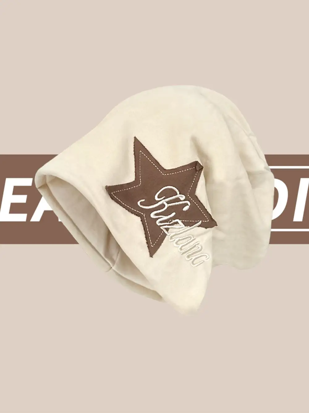 Star Embroidered Wrap Hat - 1703