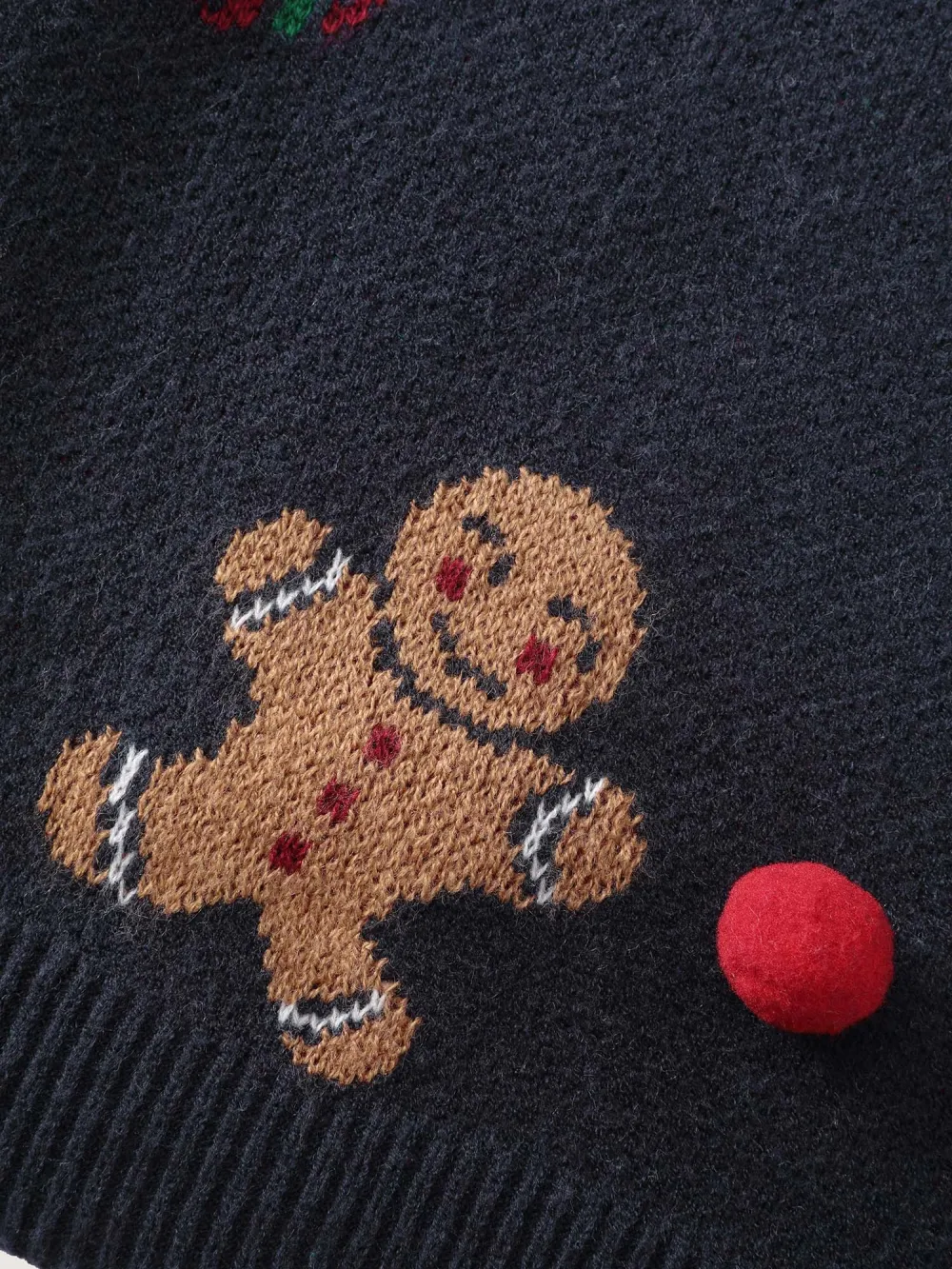 3D Holiday Pattern Jacquard Pullover