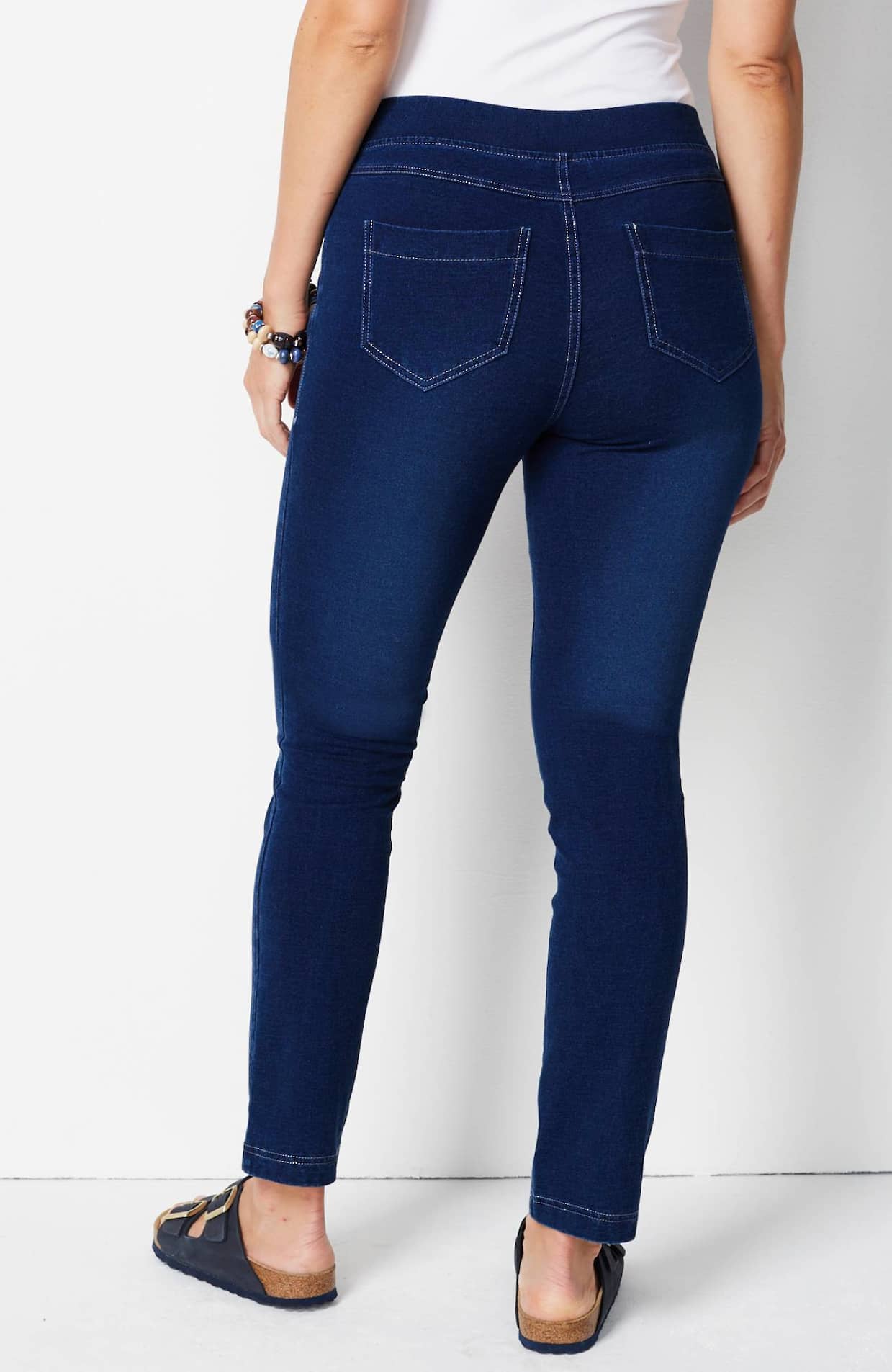 Pure Jill 5-Pocket Knit Pull-On Jeans