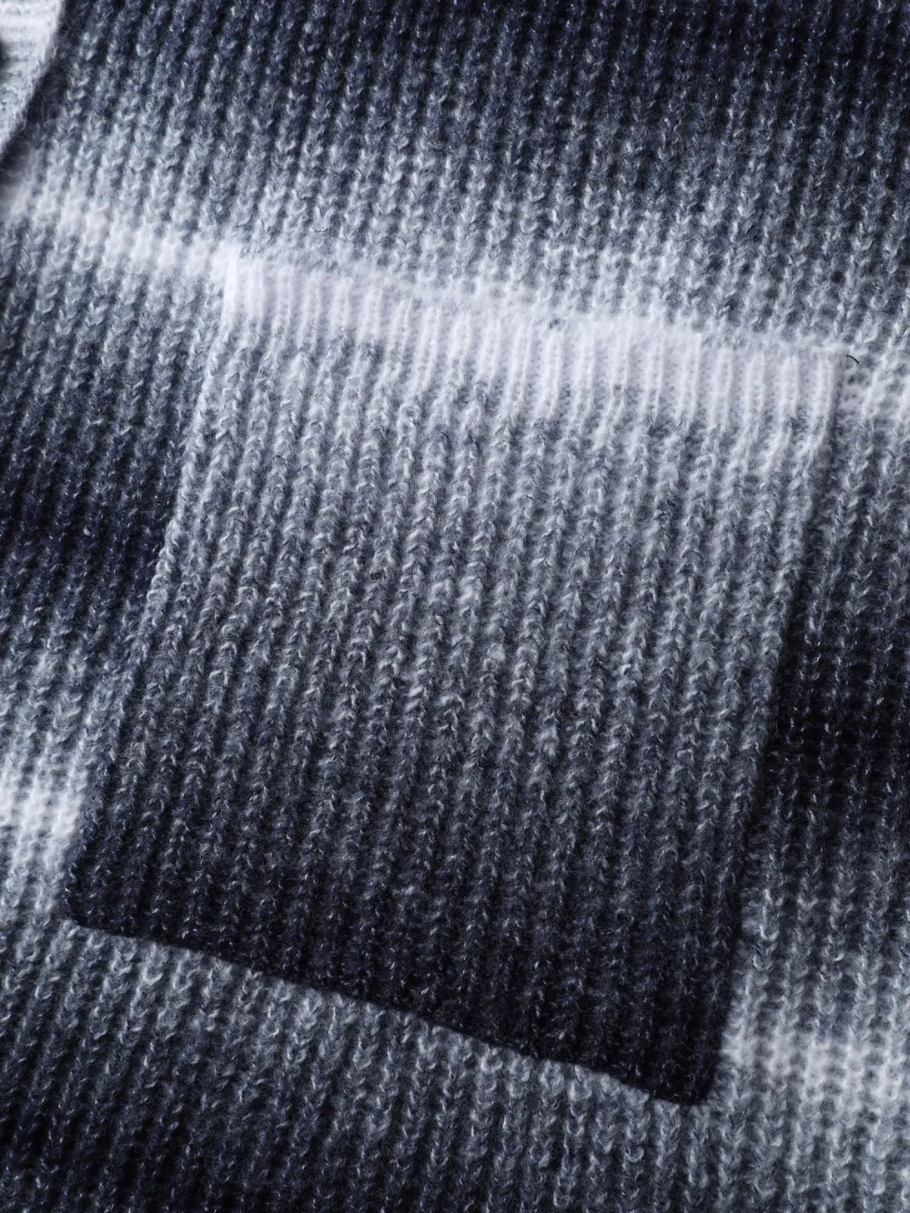 Color Gradient Textured Hooded Cardigan