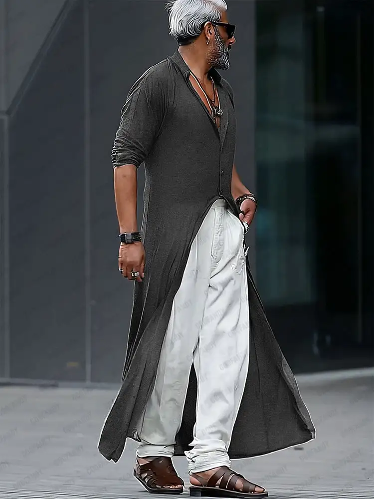 Minimalist Streetwear Fashion Longline Shirt