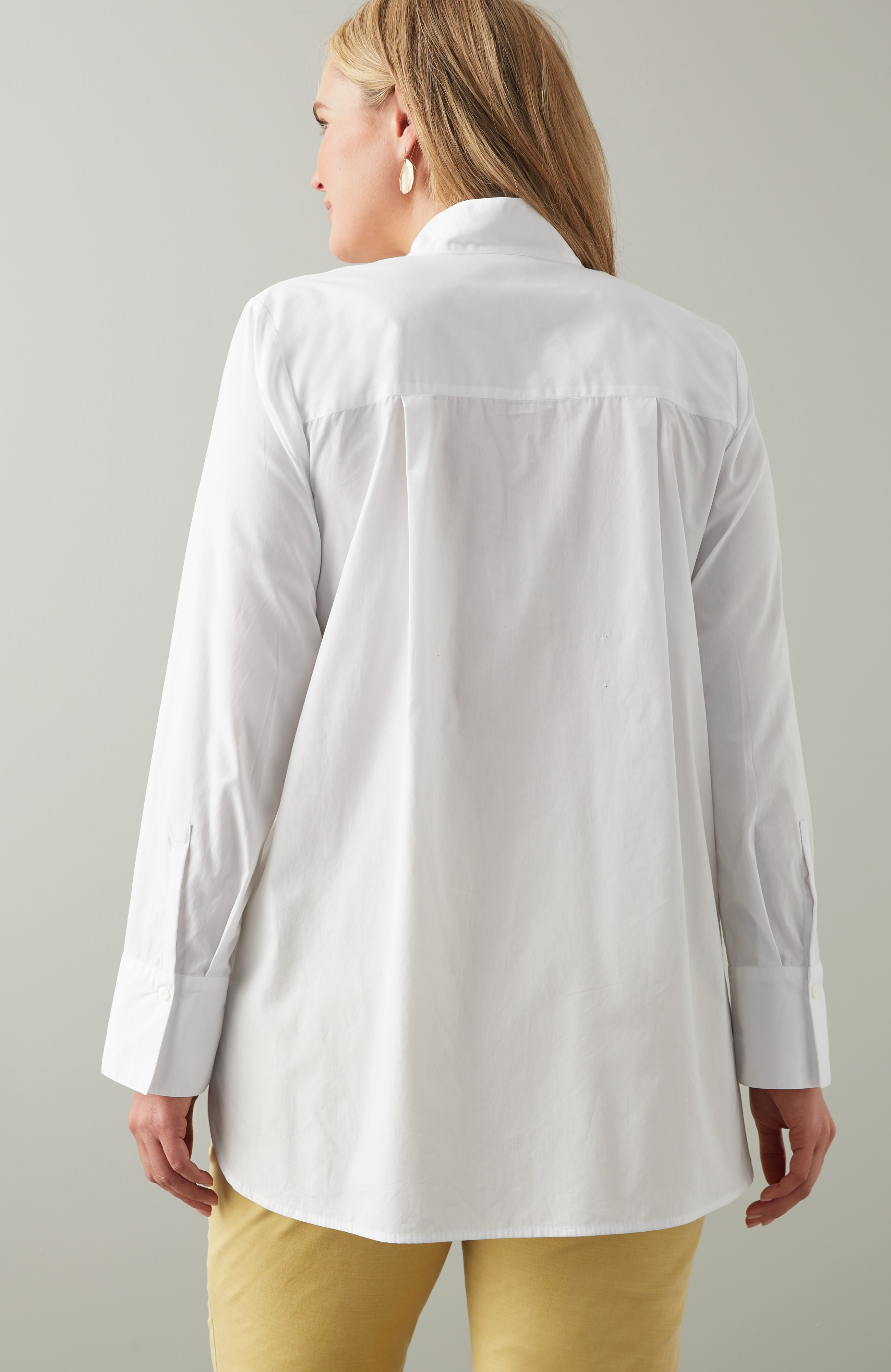 Cotton Stand-Collar Tunic