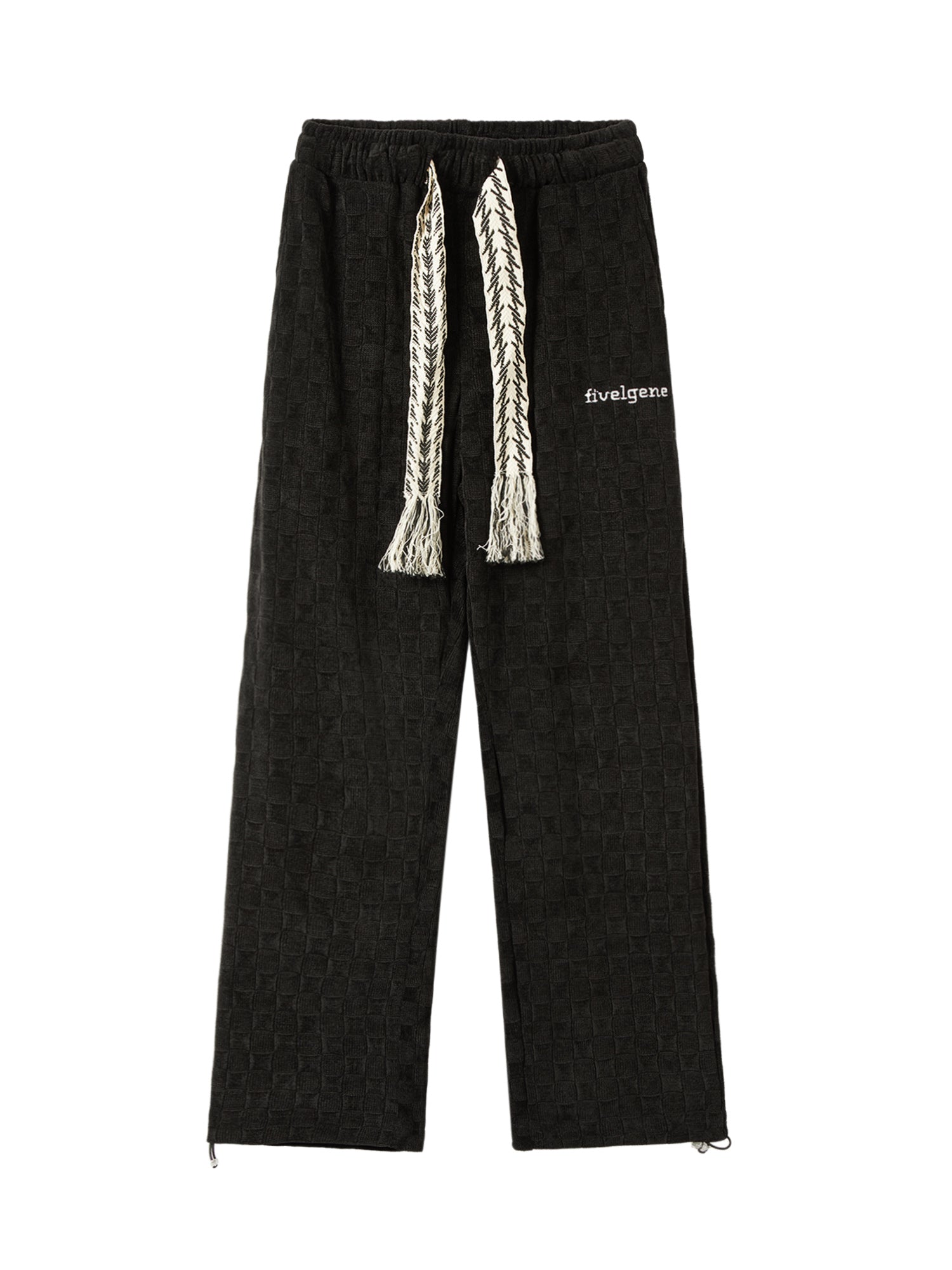 High Waist Straight Cotton Sweatpants -1284