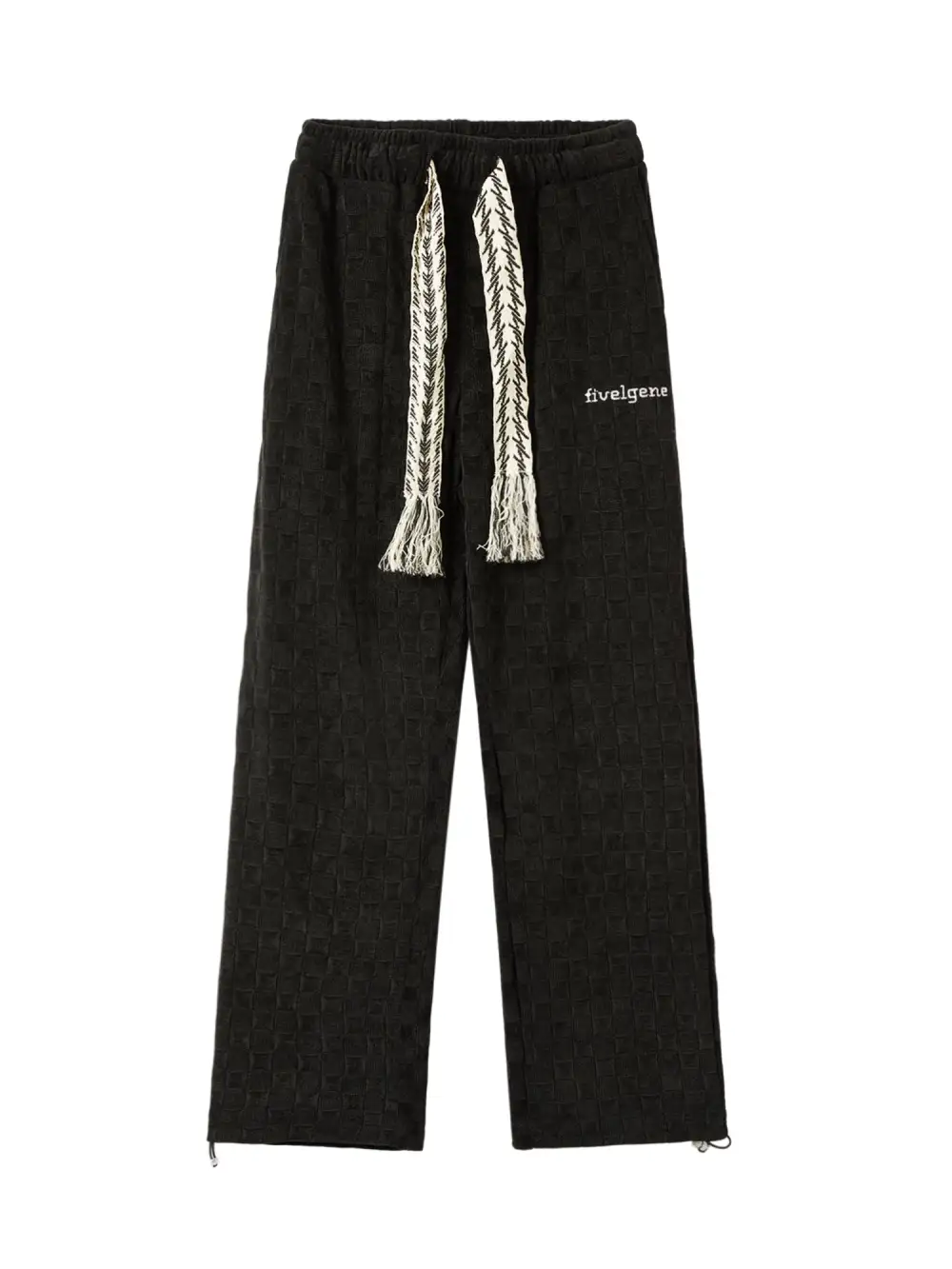 High Waist Straight Cotton Sweatpants -1284