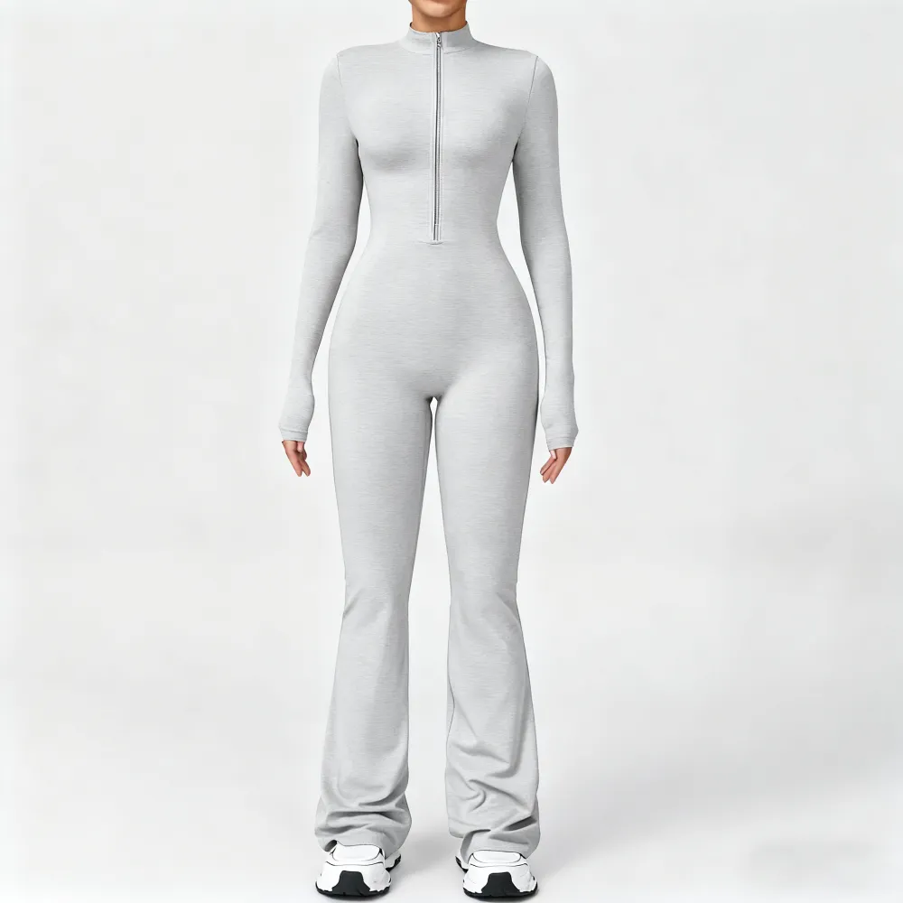 Women's Sporty Flared Yoga Jumpsuit