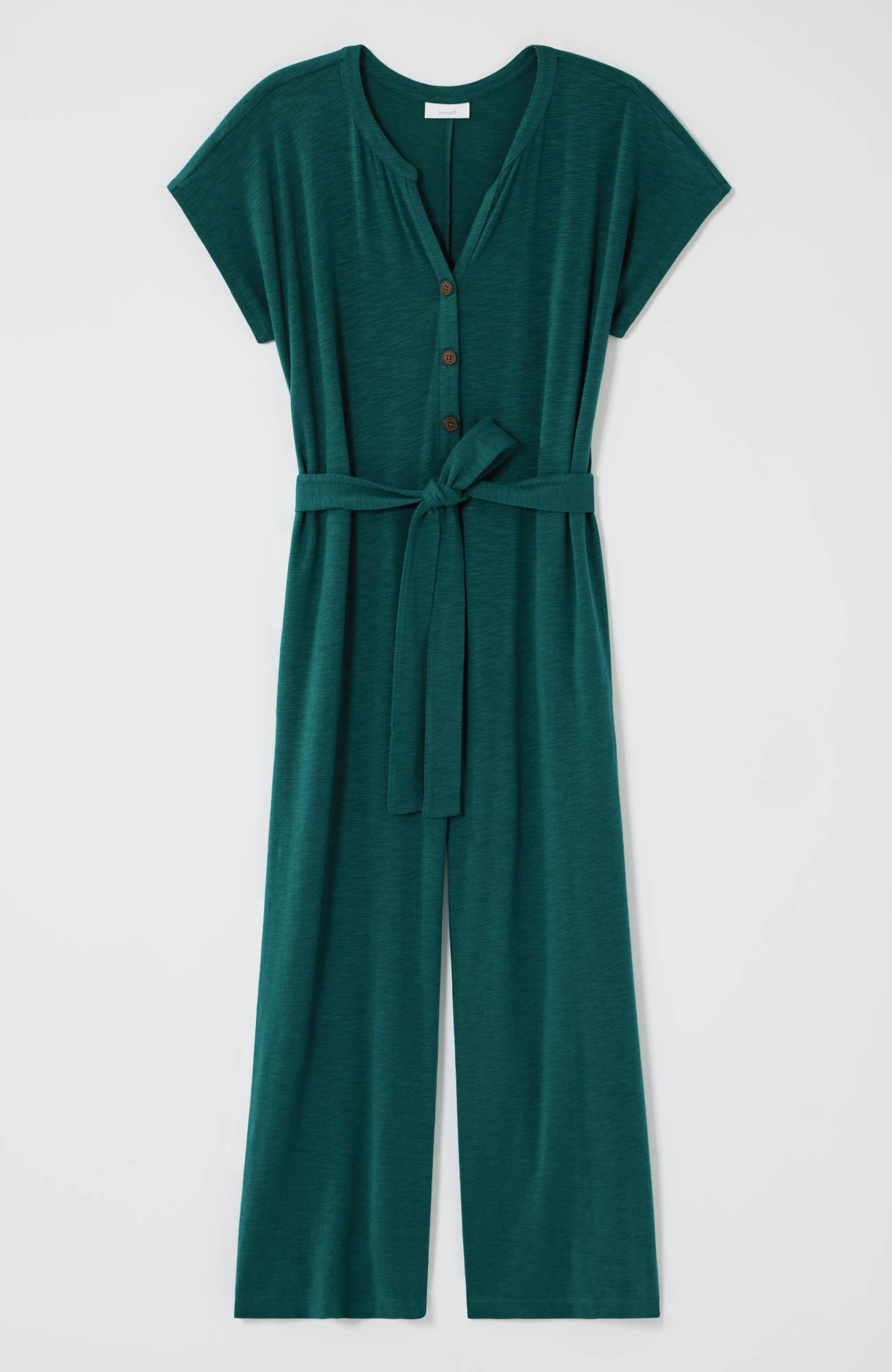 Pure Jill Belted Jumpsuit