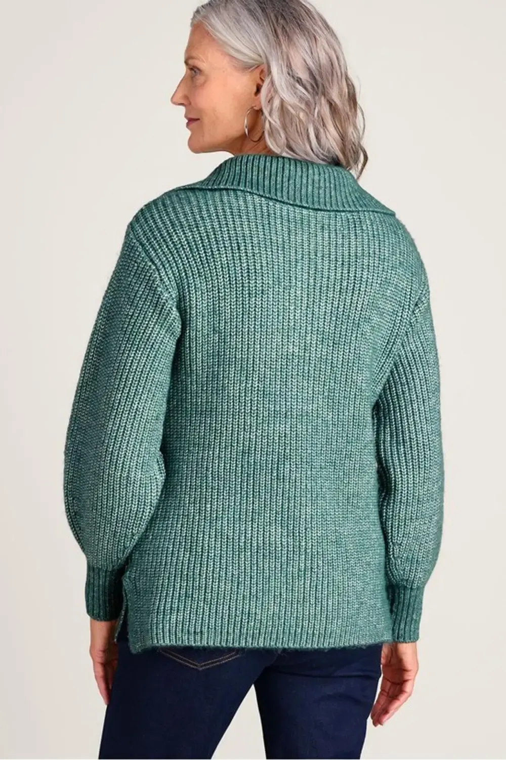 Half-Zip Cable Pullover Sweater