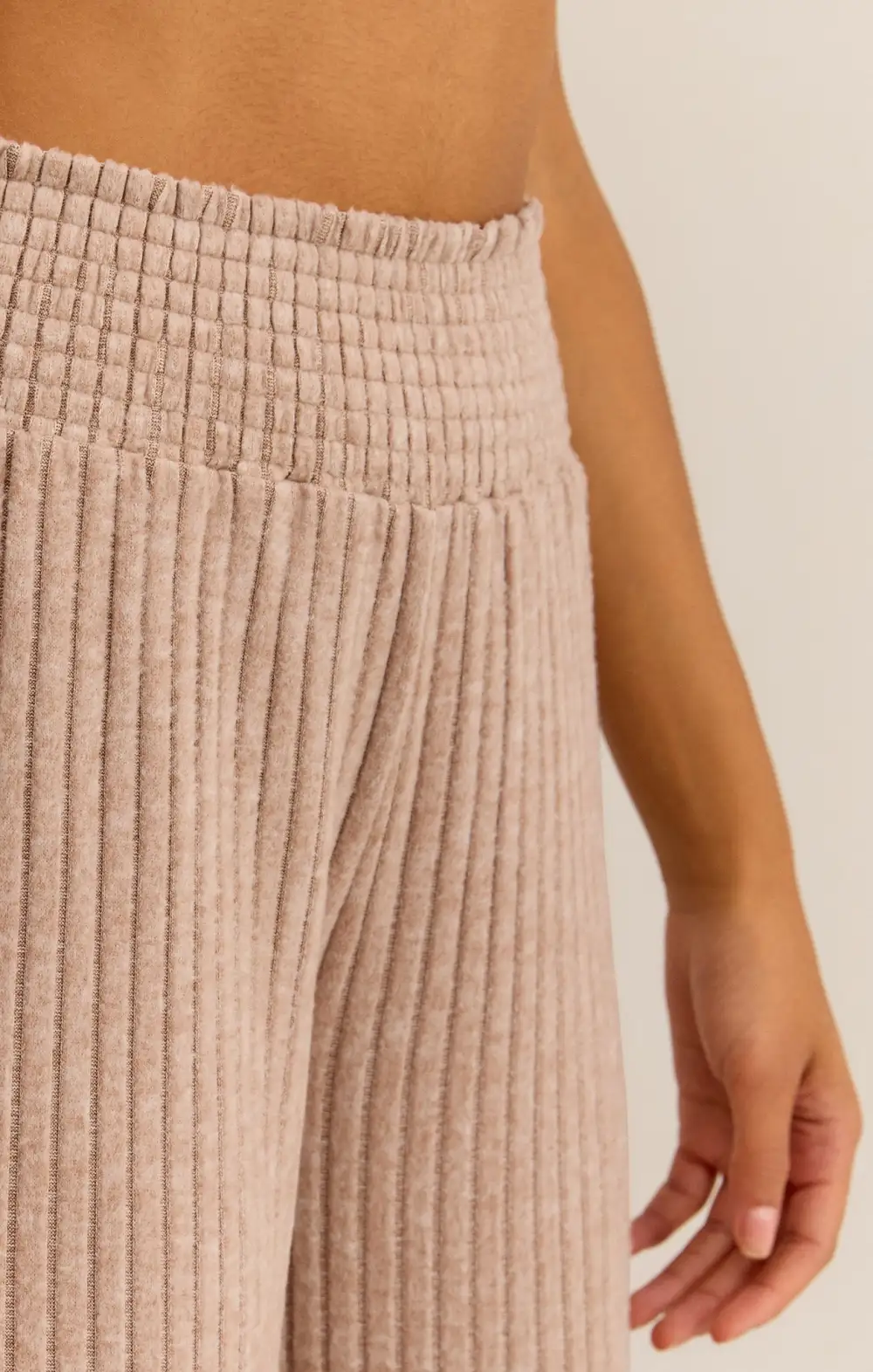Dawn Smocked Rib Pant