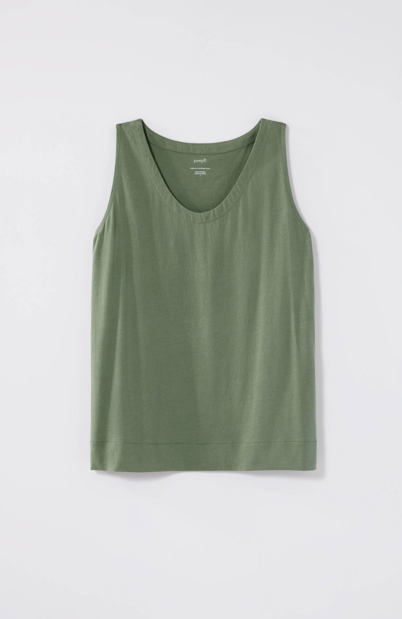 pure jill soft-v-neck layering tank