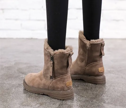 Winter thick warm snow boots