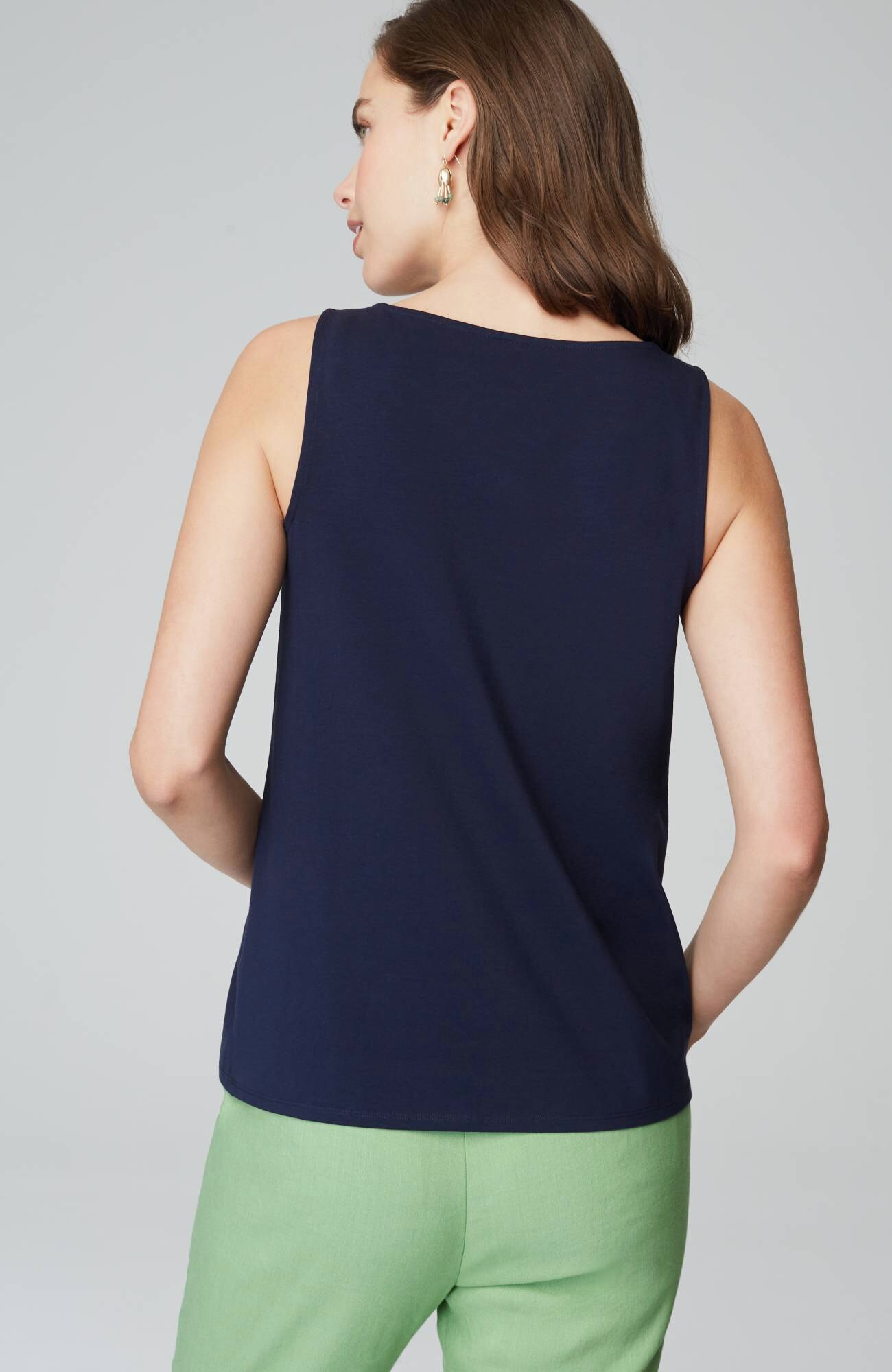 pima-stretch knit tank