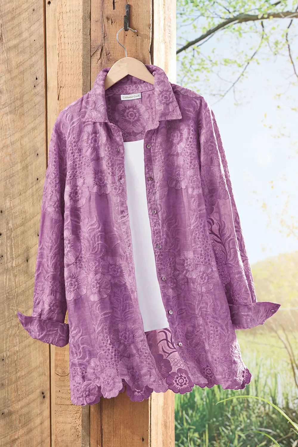 Lace Impressions Vintage-Wash Tunic