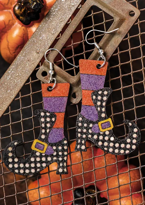 Halloween Witch Legs Earrings