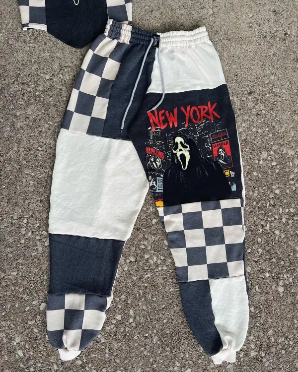 2 piece set tops and bottoms how perfect and cozy piece for your Halloween day