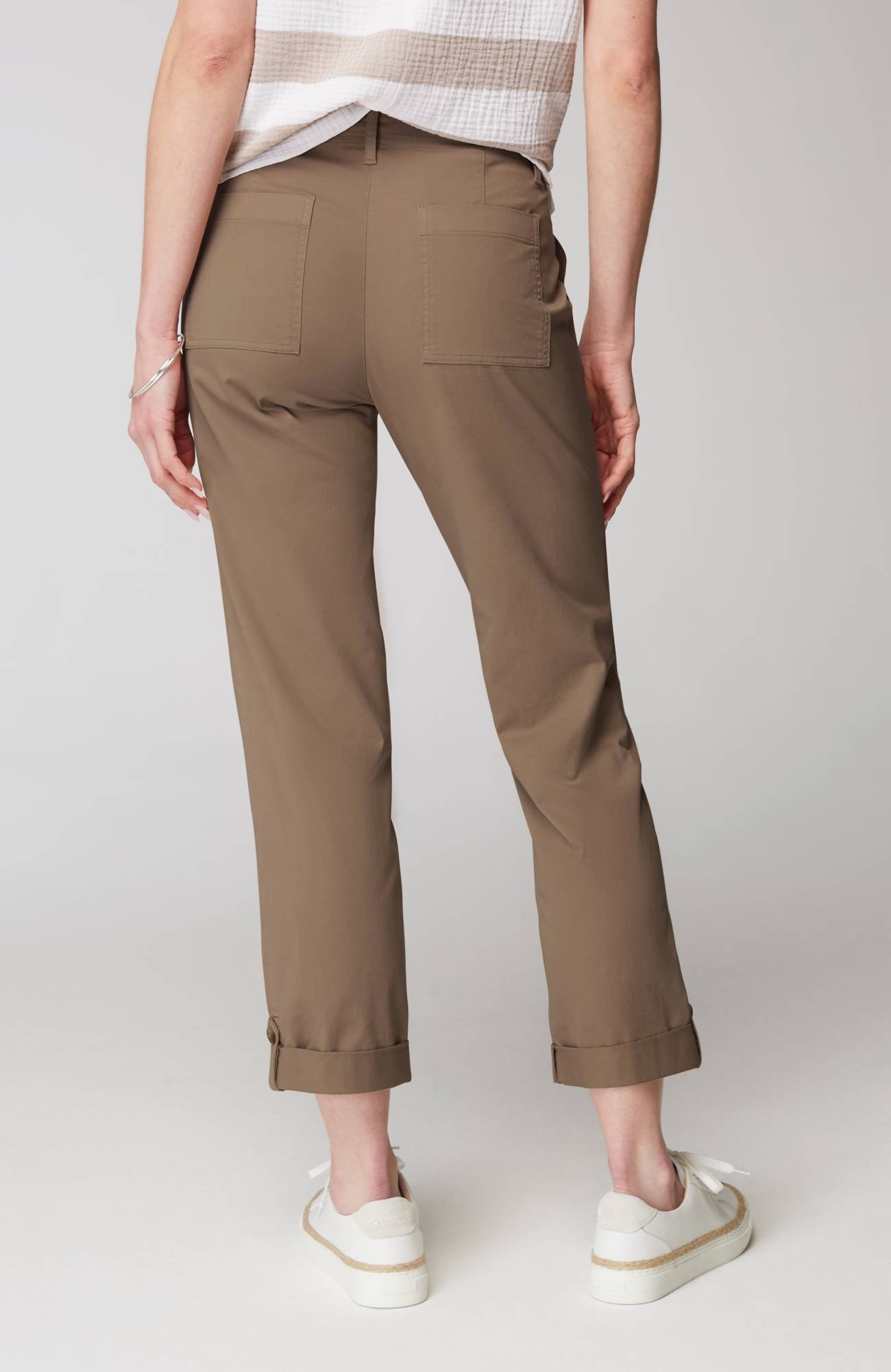 Pima-Stretch Straight-Leg Chino Pants
