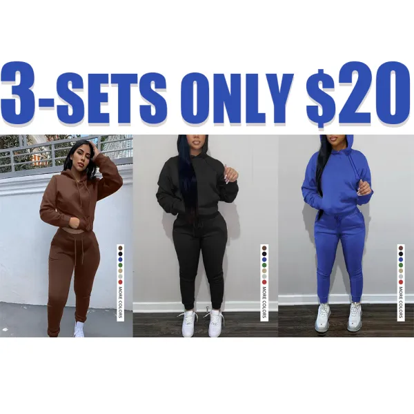 Women’s Hoodie & Jogger Set – Casual Fall & Winter Outfit