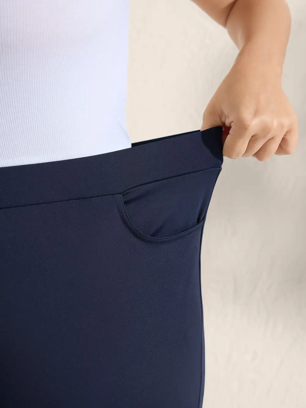 Super Stretchy Skinny-Fit Cuffed Pants
