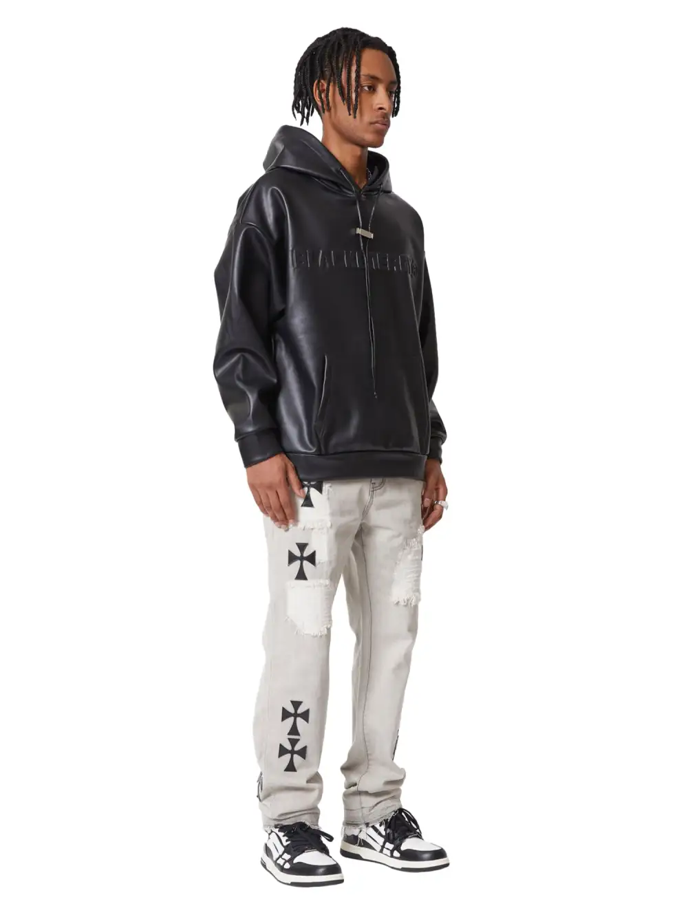 American Vintage Leather Sweatshirt